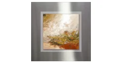 Alubild Brown-Silver-Gold 50 x 50 cm