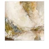 Alubild Brown-Silver-Gold- 98 x 98 cm