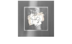 Alubild Face Lines 50 x 50 cm