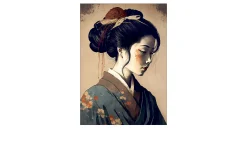 Alubild Geisha 70 x 100 cm