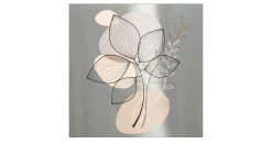 Alubild Line Art Leaves 50 x 50 cm