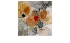 Alubild Lines and Shapes 50 x 50 cm