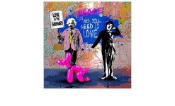 Alubild Love Is The Answer 50 x 50 cm