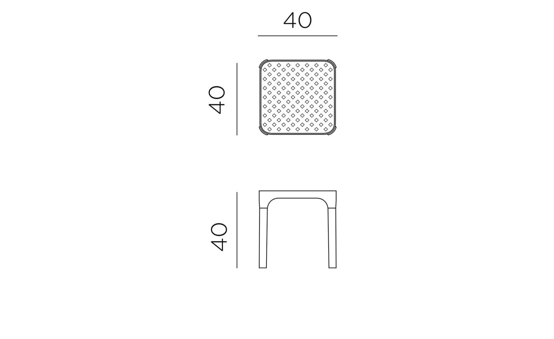 Beistelltisch Net Table 40