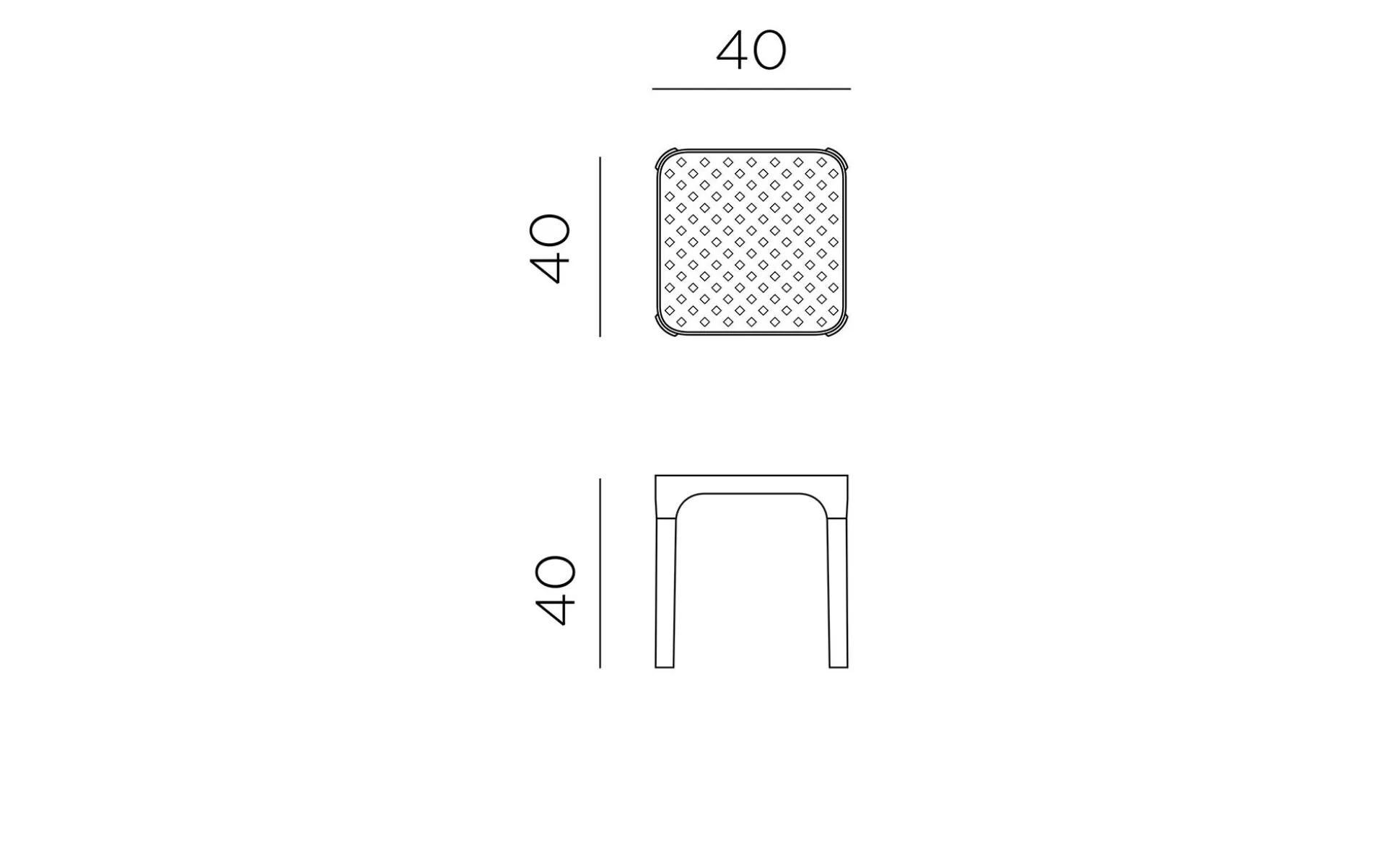 Beistelltisch Net Table 40