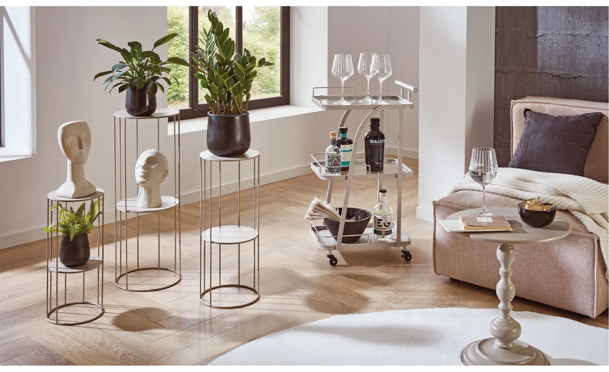 Blumensäule 3er-Set Elia