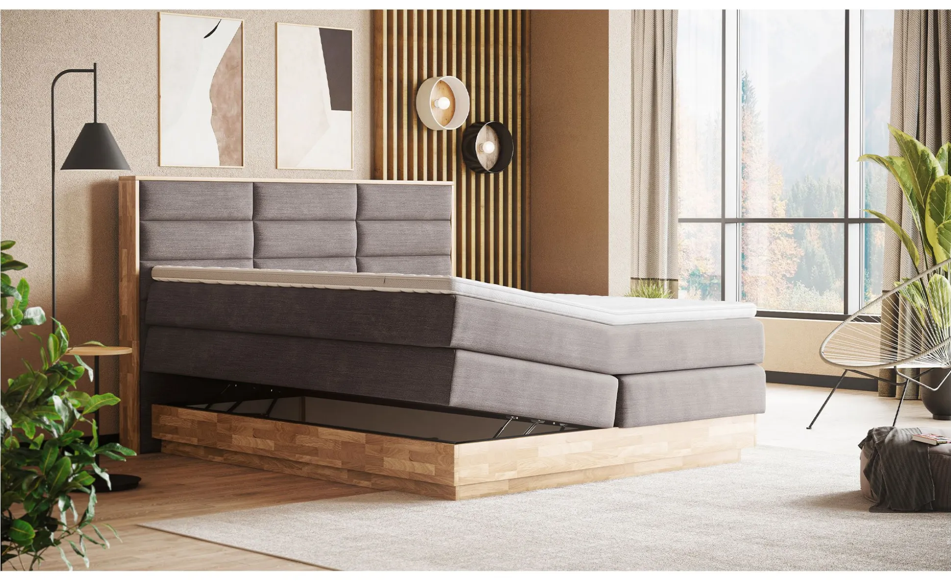 Boxspringbett MONDO NATUR Incana
