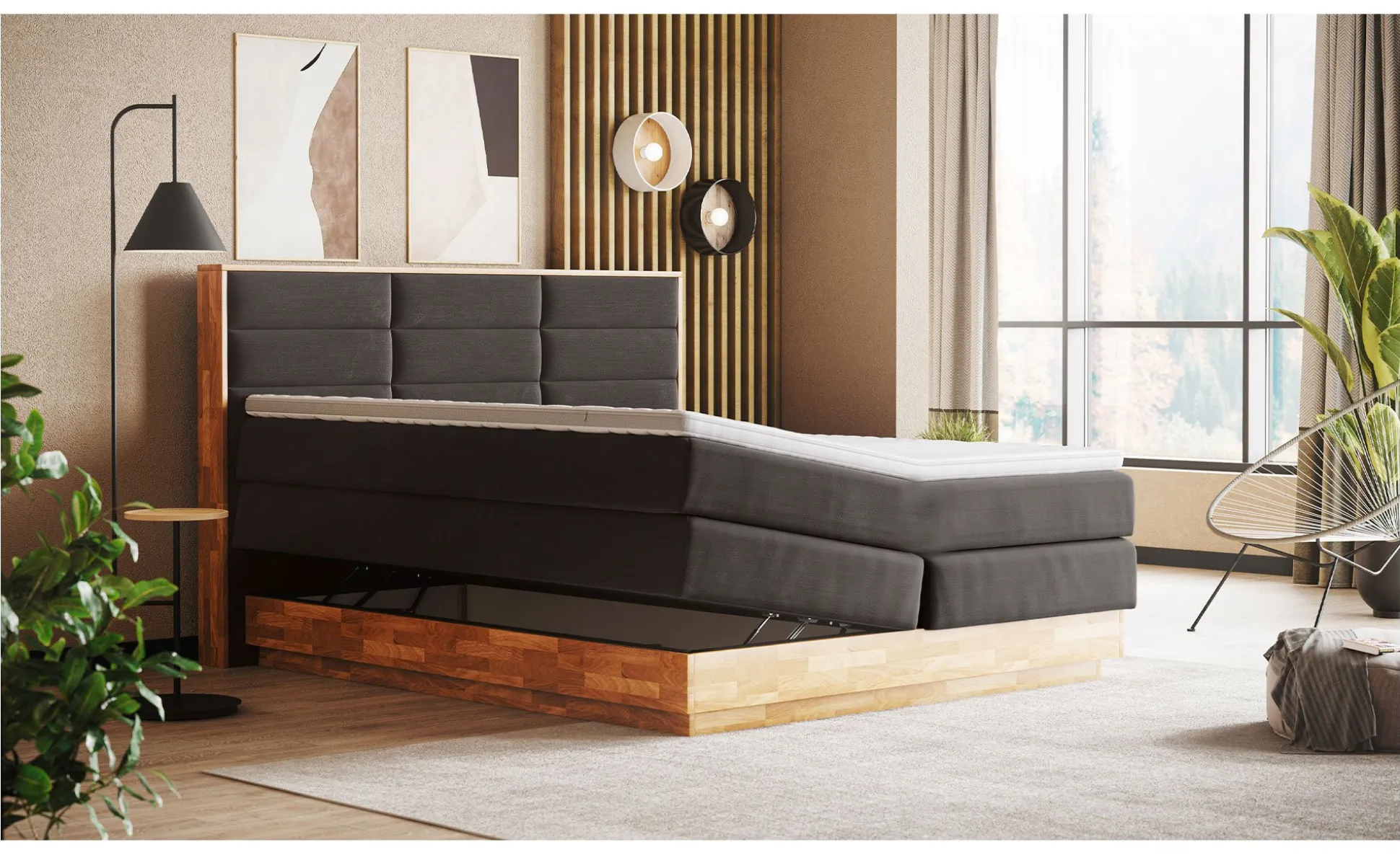 Boxspringbett MONDO NATUR Incana