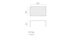 Couchtisch Net Table 100