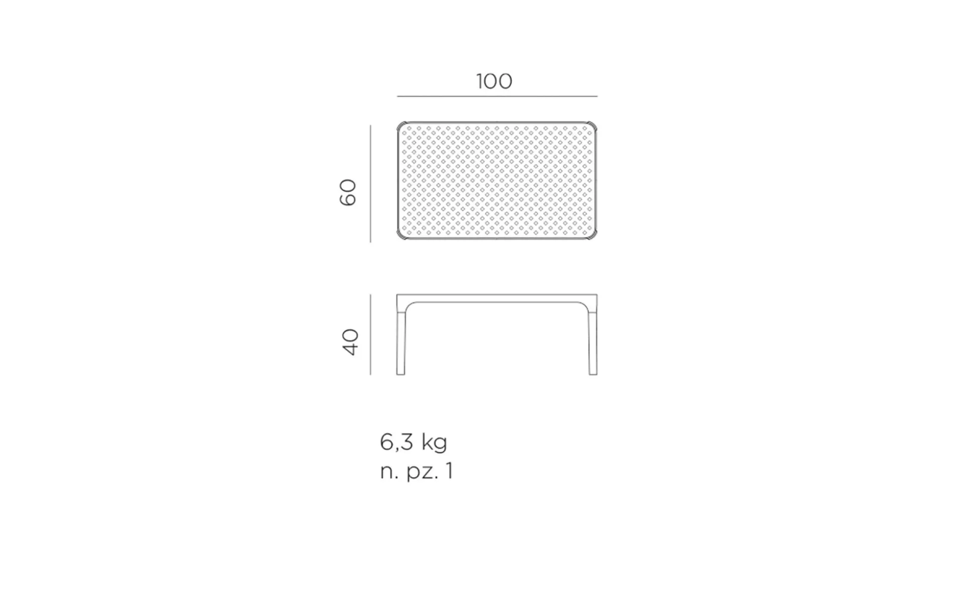Couchtisch Net Table 100