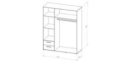 Drehtürenschrank Valderas