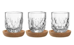 Espressoglas + Untersetzer Gocce 6-tlg. 40 ml