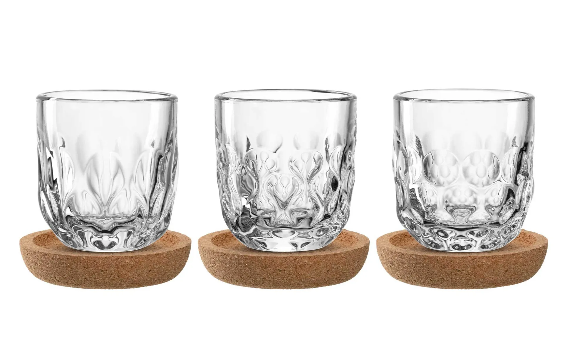 Espressoglas + Untersetzer Gocce 6-tlg. 40 ml