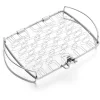 Fisch- und Gemüsehalter aus Edelstahl