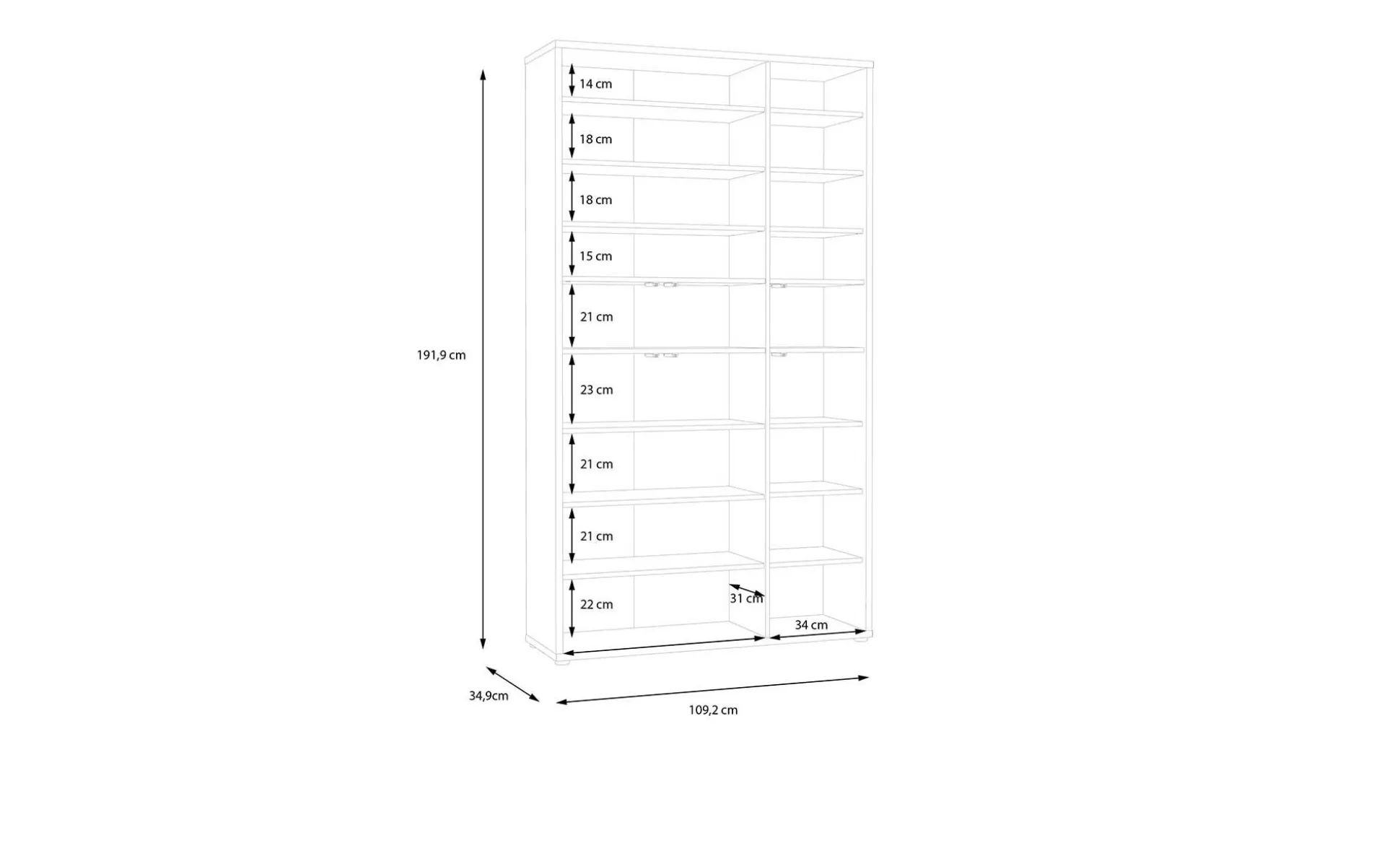 Garderobenschrank Allround