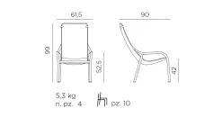 Gartensessel Net Lounge