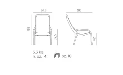 Gartensessel Net Lounge