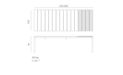 Gartentisch Rio 210