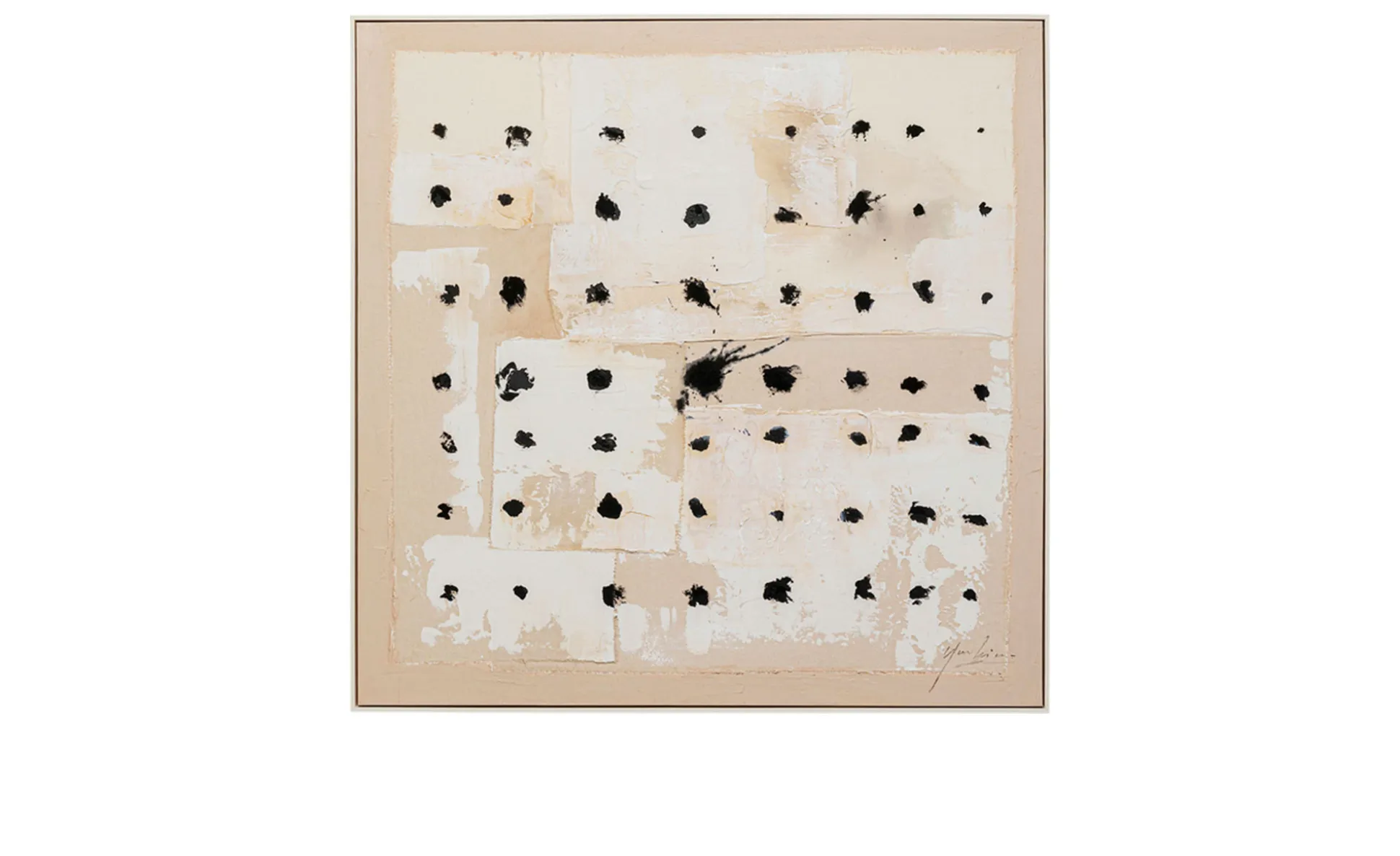Gerahmtes Bild Creative Dots 122,6 x 122,6 cm