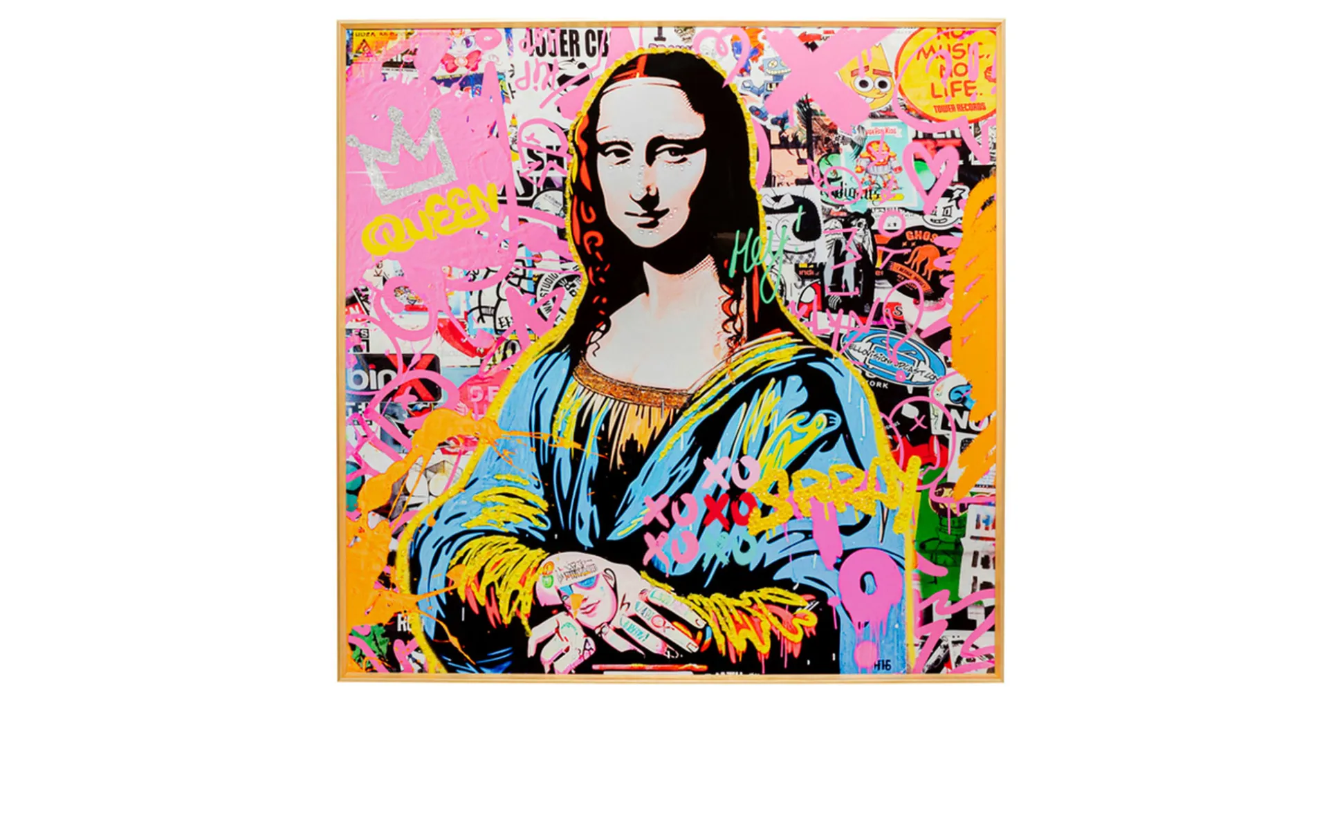 Gerahmtes Bild La Viva Woman 100 x 100 cm