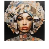 Glasbild Art Geo Women 120 x 120 cm