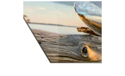 Glasbild Drop on Wood 50 x 125 cm