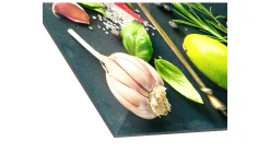 Glasbild Vintage Herbage III 50 x 50 cm