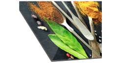 Glasbild Vintage Herbage II 50 x 50 cm