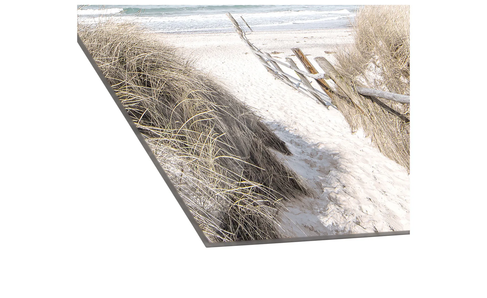 Glasbild Way To Beach 20 x 20 cm