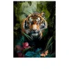 Glassbild Tiger in the Jungle 60 x 80 cm