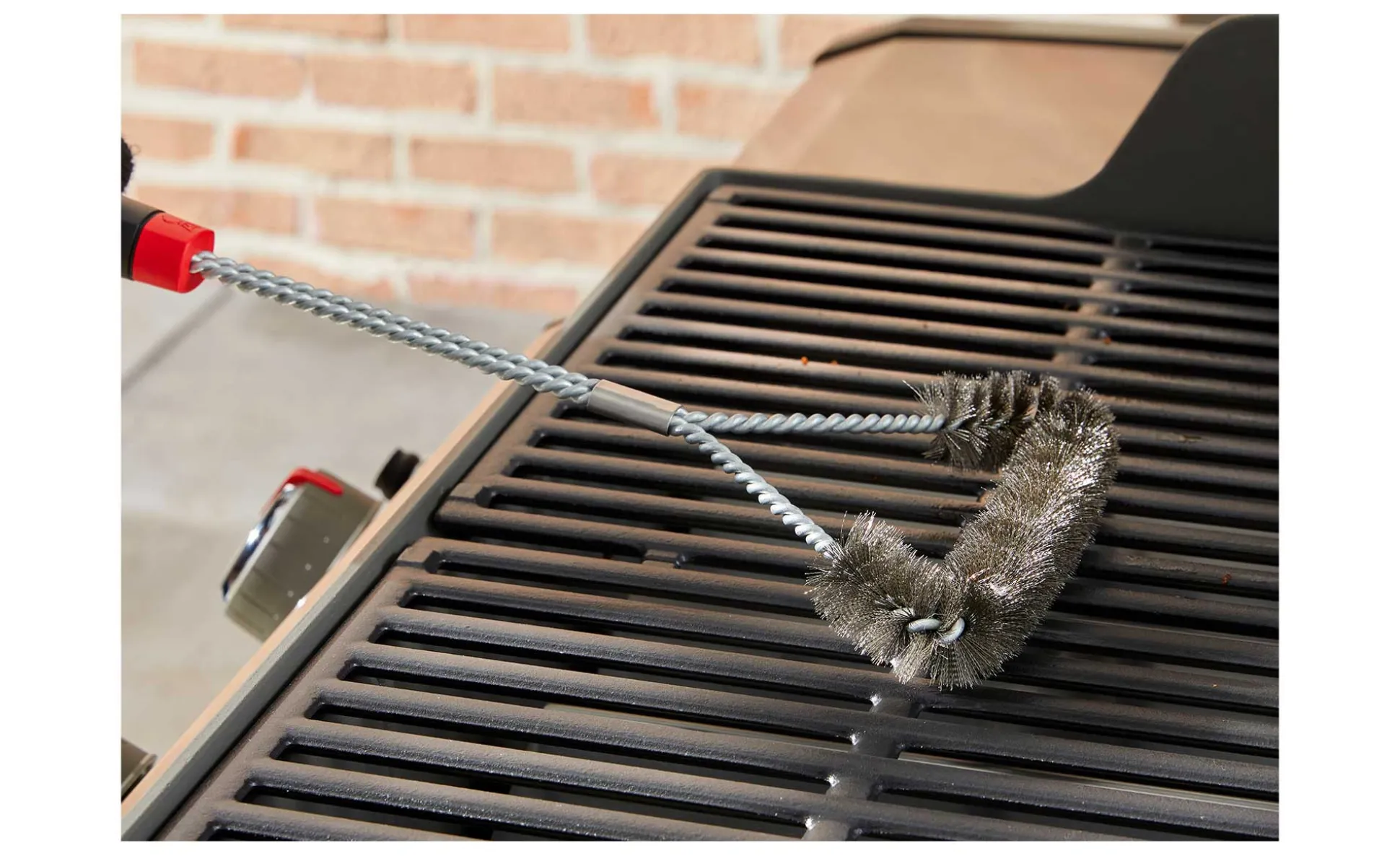 Grillbürste dreiseitig, 45 cm
