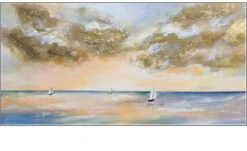 Handpainting Silence is Golden 60 x 120 cm