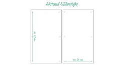 Herdabdeck-/Schneideplatte 30 x 52 cm