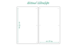 Herdabdeck-/Schneideplatte 30 x 52 cm