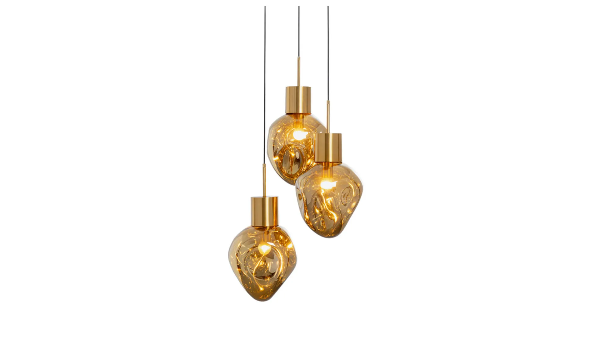Hängeleuchte Supernova Amber Tre