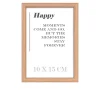 Holz-Bilderrahmen Happy 10 x 15 cm