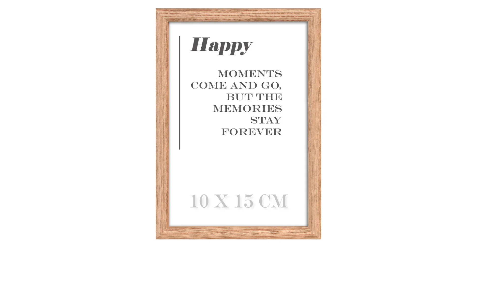 Holz-Bilderrahmen Happy 10 x 15 cm