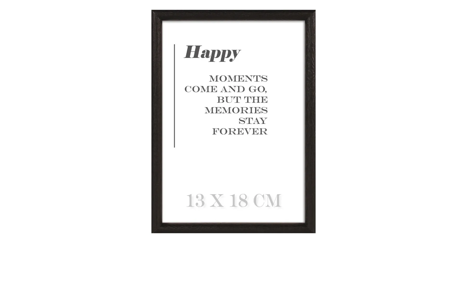 Holz-Bilderrahmen Happy 13 x 18 cm