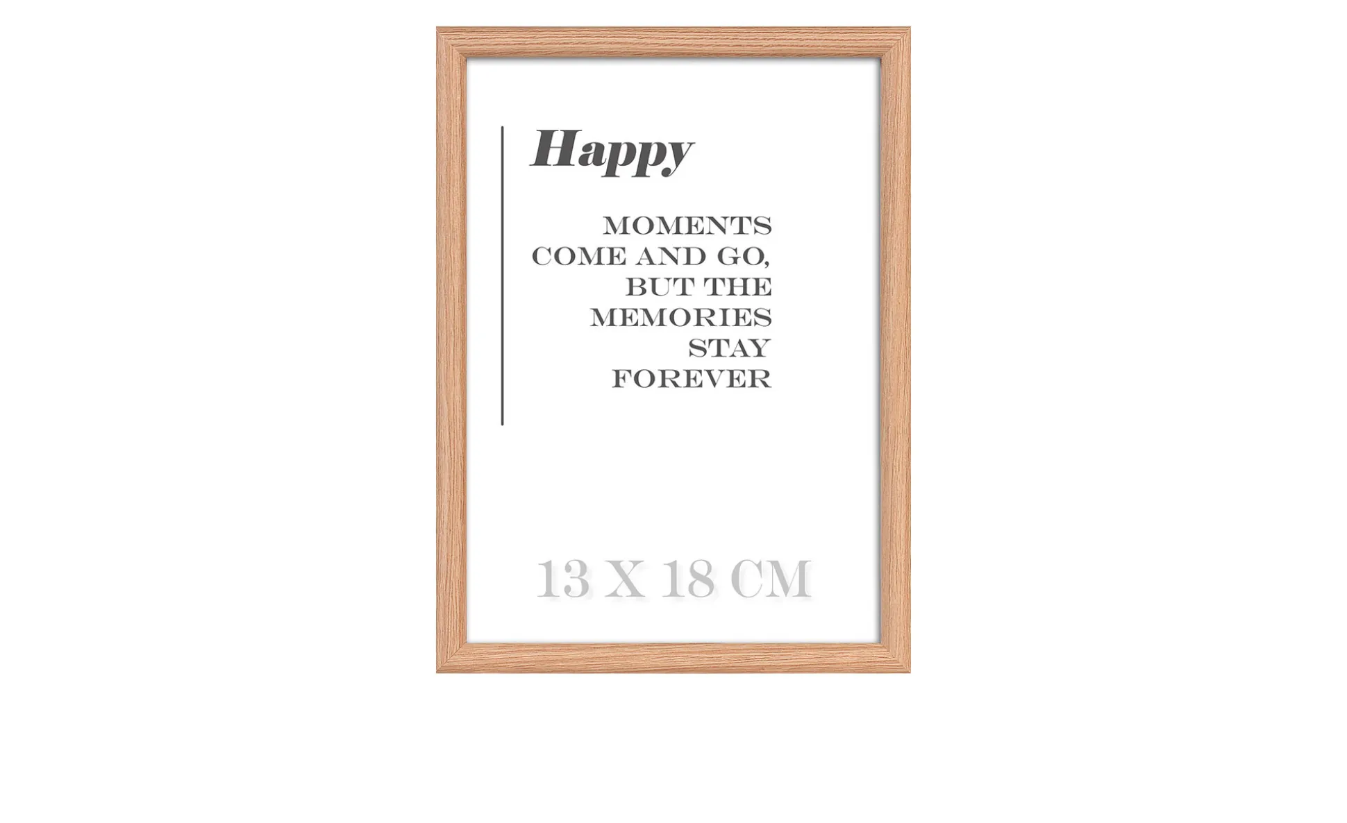 Holz-Bilderrahmen Happy 13 x 18 cm