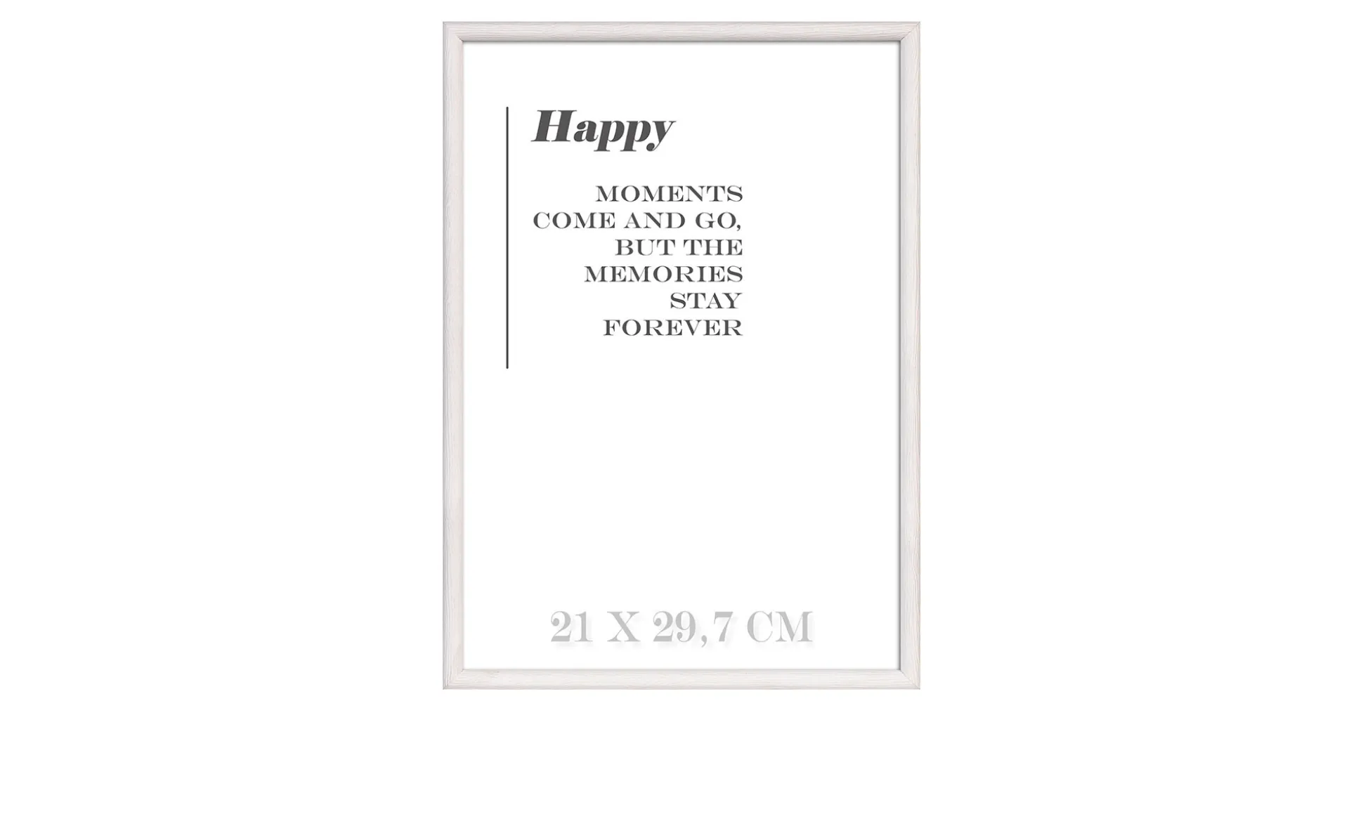 Holz-Bilderrahmen Happy 21 x 30 cm