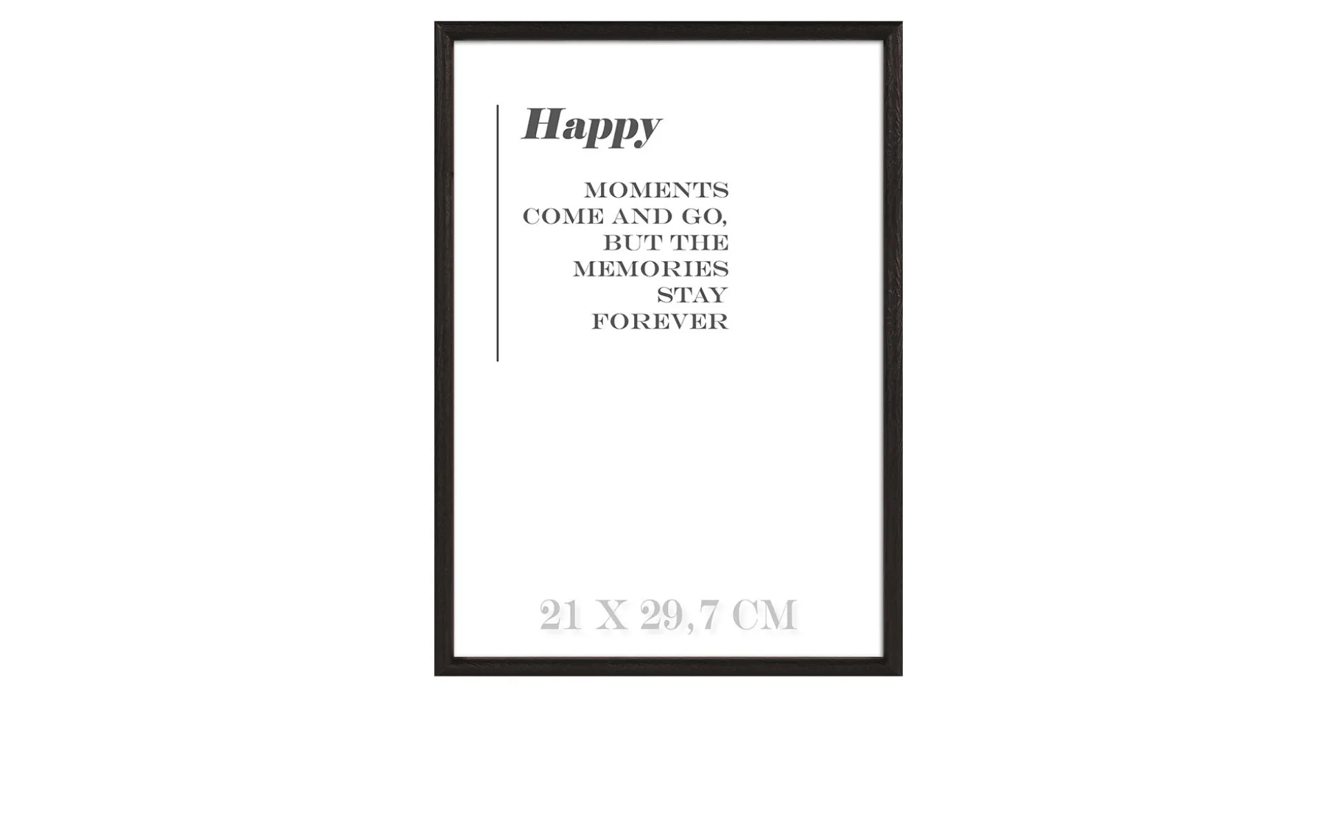 Holz-Bilderrahmen Happy 21 x 30 cm