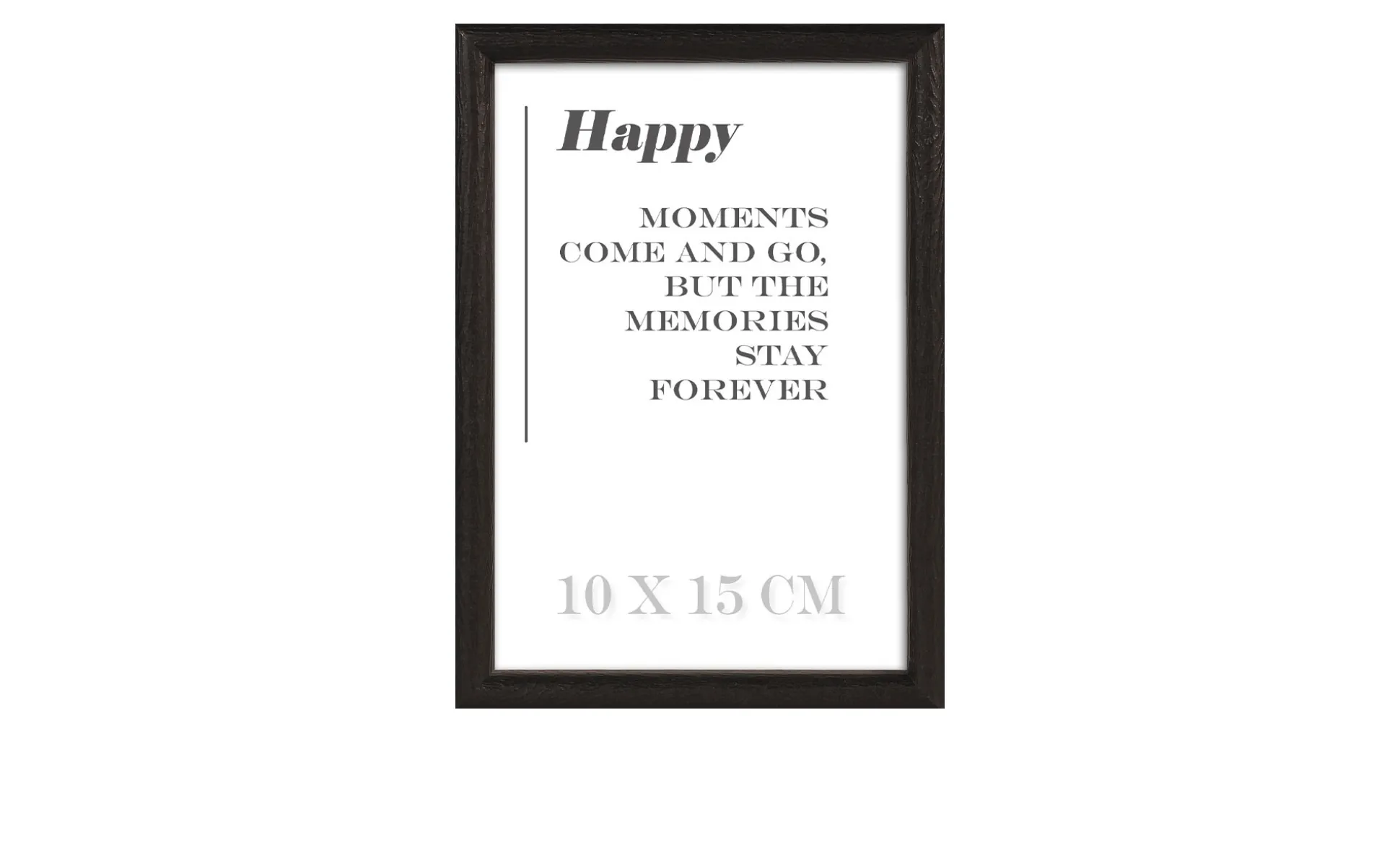 Holz-Bilderrahmen Happy 10 x 15 cm