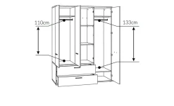 Kleiderschrank Teenie