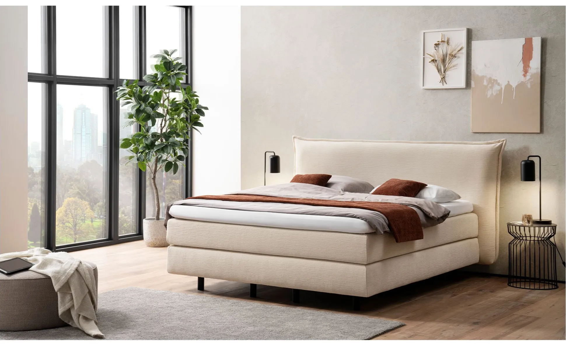 Komfort-Boxspringbett MONDO Barell - Jerez