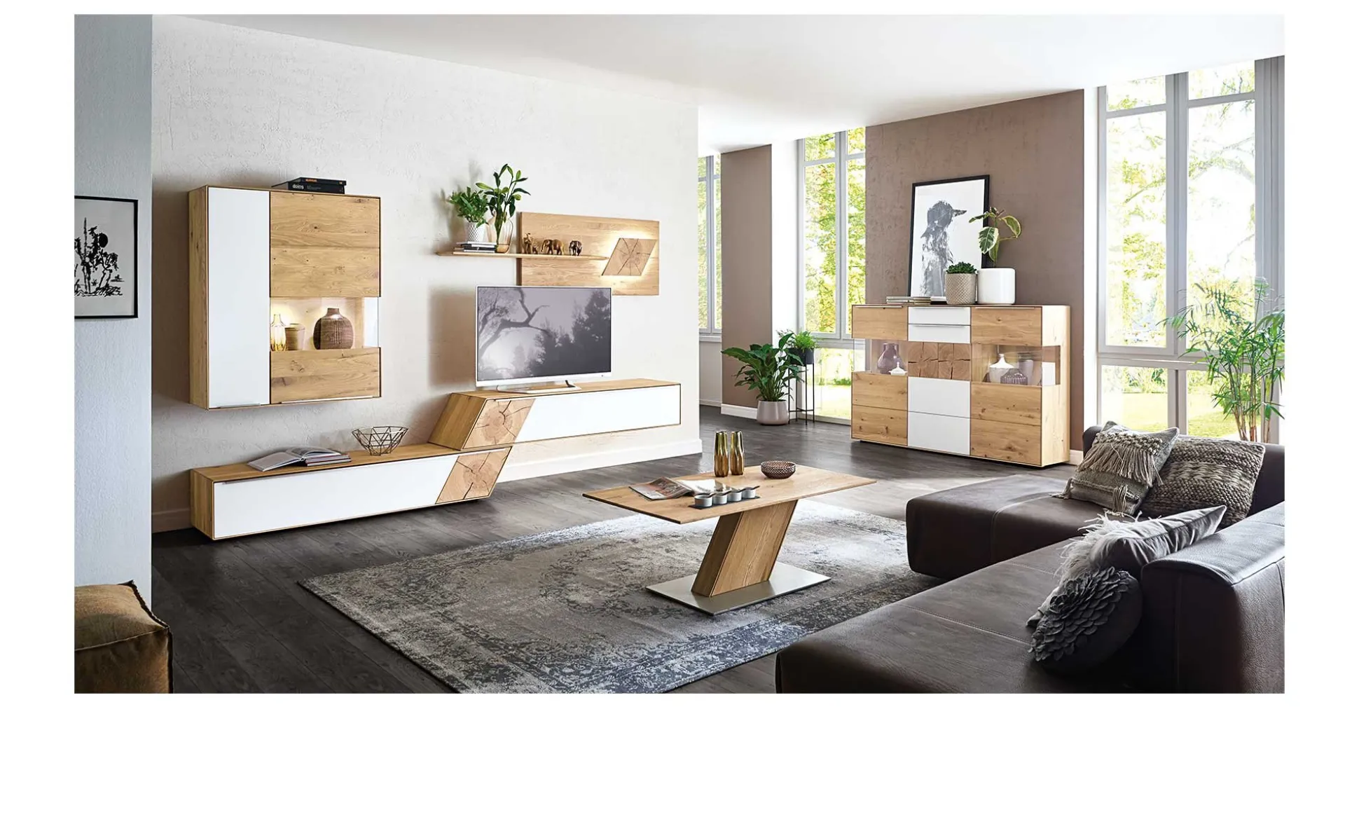 Komfort Wohnwand MONDO NATUR Talvera