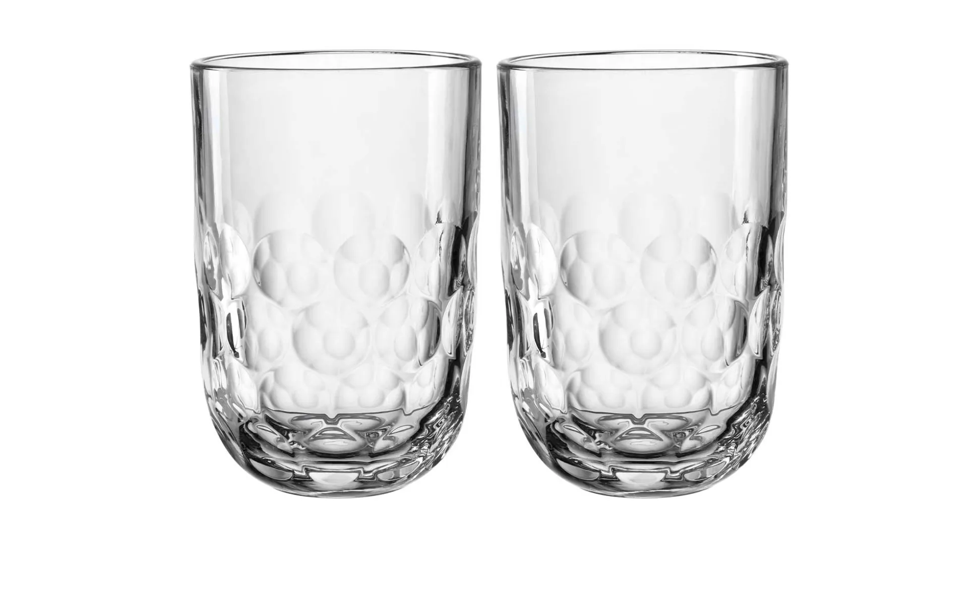 Latte-Macchiatoglas Gocce 2er-Set 280 ml