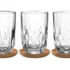 Latte-Macchiatoglas + Untersetzer Gocce 6-tlg. 280 ml