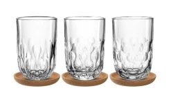 Latte-Macchiatoglas + Untersetzer Gocce 6-tlg. 280 ml