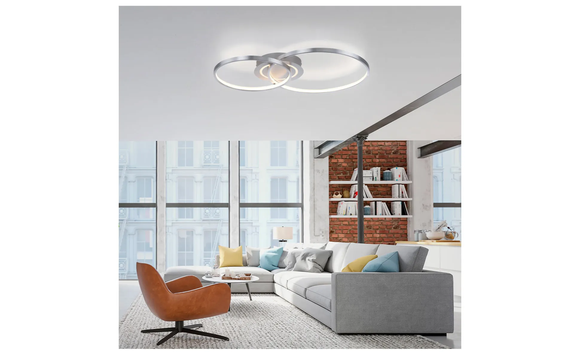 LED-Deckenleuchte Asmina 69 cm