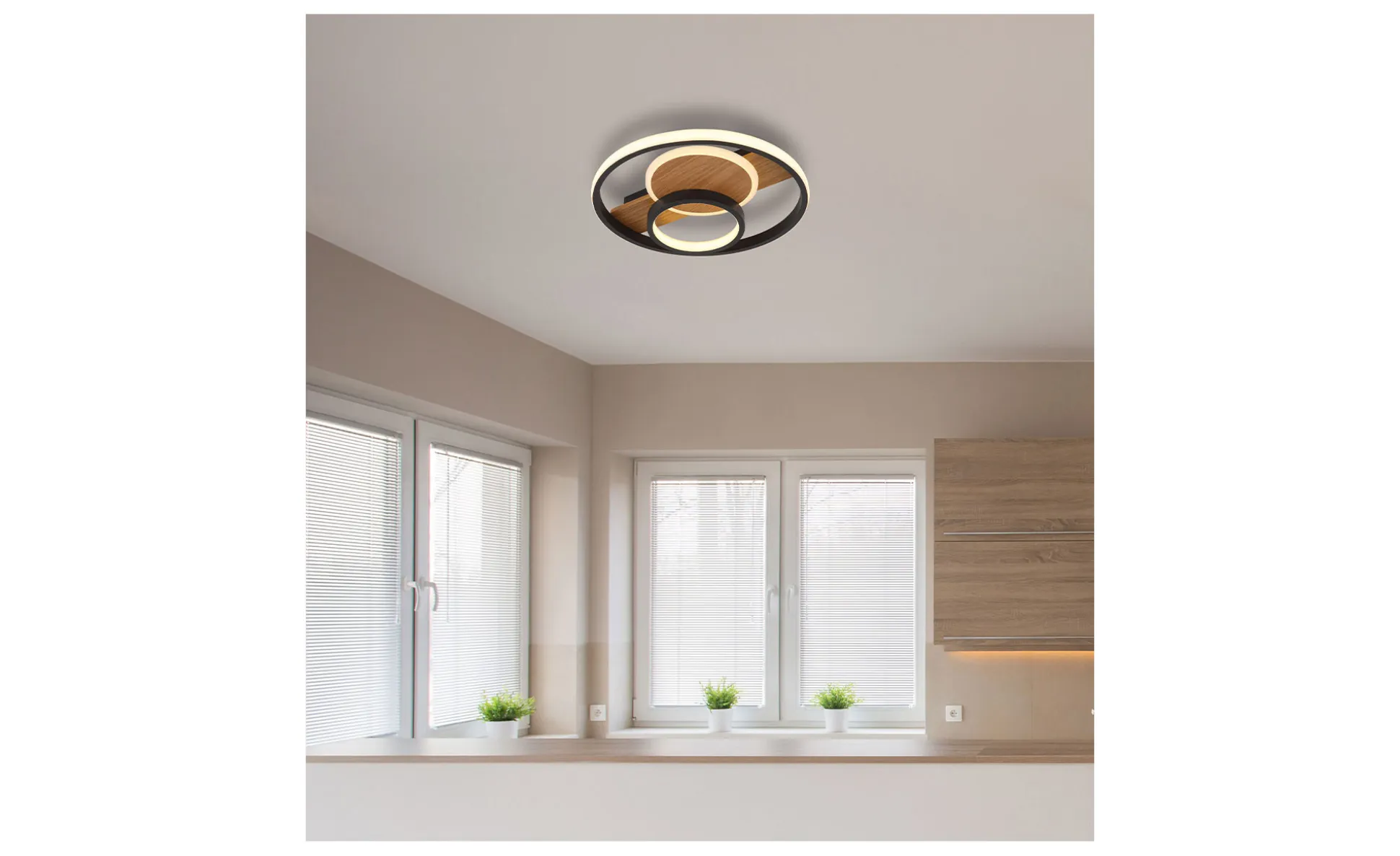 LED-Deckenleuchte Pikara 34,5 cm